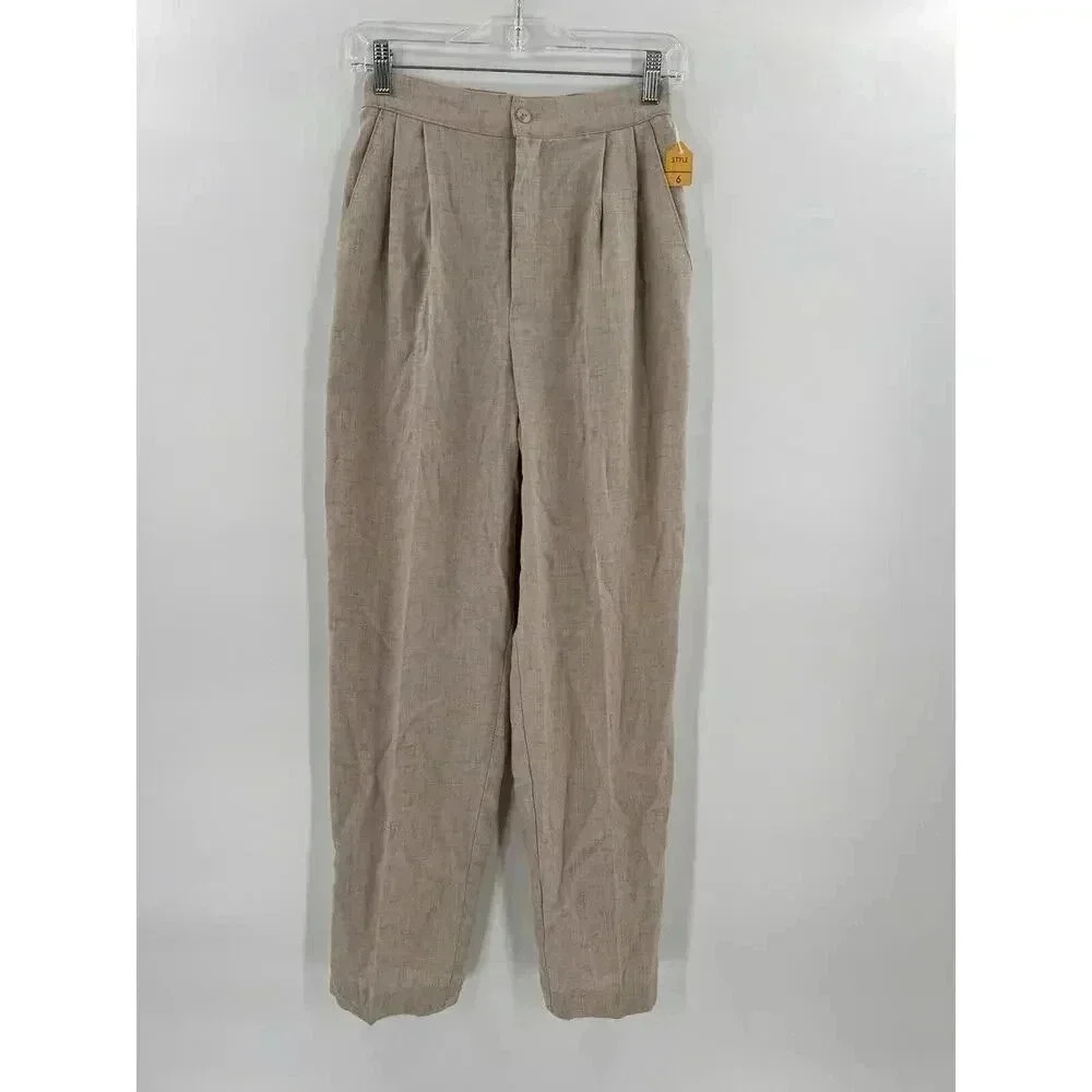 NEW Vintage David Paul New York Linen Look Dress Slacks/Pants